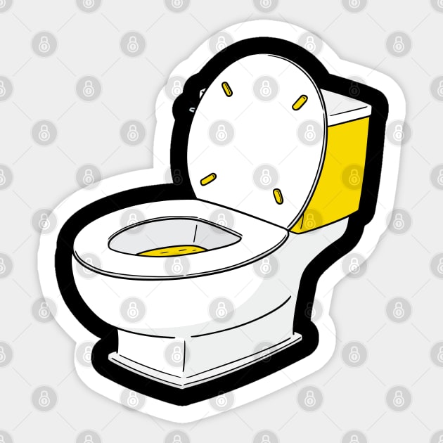 Toilet Sticker by TeddyTees